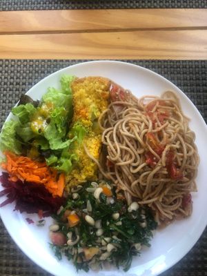 Delicious plate of the day at Rango Vegan in Salvador