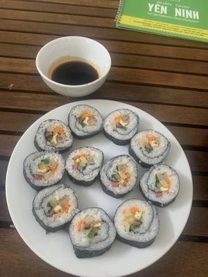 Veggie sushi   at Yen Ninh in Dien Bien Phu