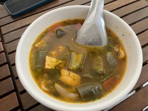 Eggplant and tofu soup?   at Yen Ninh in Dien Bien Phu