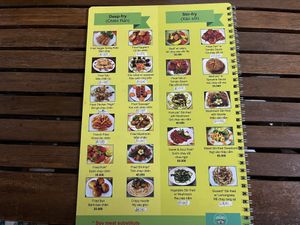 Menu   at Yen Ninh in Dien Bien Phu