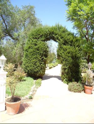 Beautiful garden! at Centro Cultural Hare Krishna in Malaga