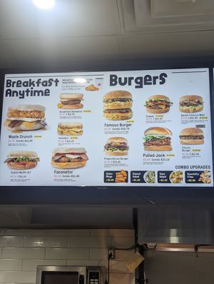 Menu at Odd Burger - Church St in Toronto