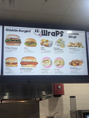 Menu at Odd Burger - Church St in Toronto