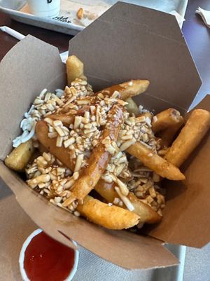 Holiday Poutine at Odd Burger - Church St in Toronto