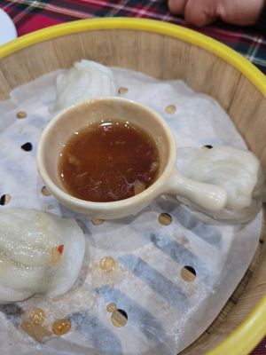 Dumplings (what was left after ate a few oops) at Lin Vegan in Hai Phong