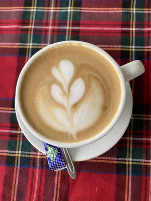 Latte with coconut milk  at Lin Vegan in Hai Phong