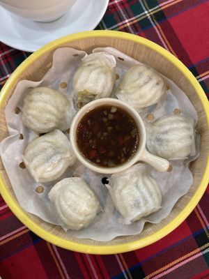 Vegetarian dumplings  at Lin Vegan in Hai Phong