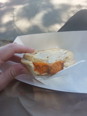 Thai vegetable curry pie at Norfolk Cafe in Altona