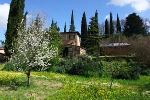 Outside at La Fanciullaccia in Capannoli