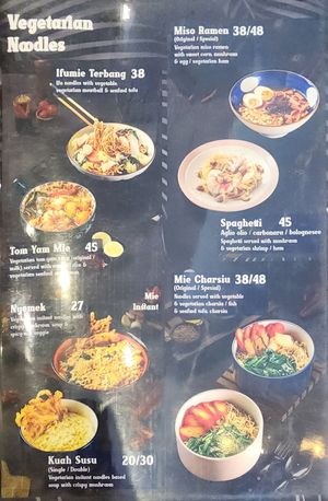 Vege menu at C Code Coffee Tomang in Jakarta