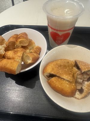 Soy bean drink + vegan snacks   at I Love Yoo! - Suria KLCC  in Kuala Lumpur