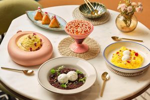 An array of desserts  at Phurr in Bangalore