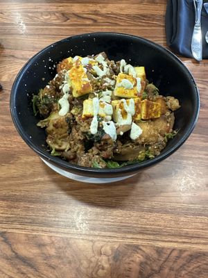 Vegan breakfast skillet  at Mis Raices in Bethlehem