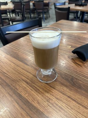Oat milk latte  at Mis Raices in Bethlehem
