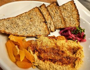 Hummus & Pita Bread at Silver Diner in Fredericksburg