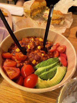 Chilli sin carne   at Green Farmer's in Amsterdam