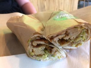 ‘Chicken’ wrap at Green Farmer's in Amsterdam
