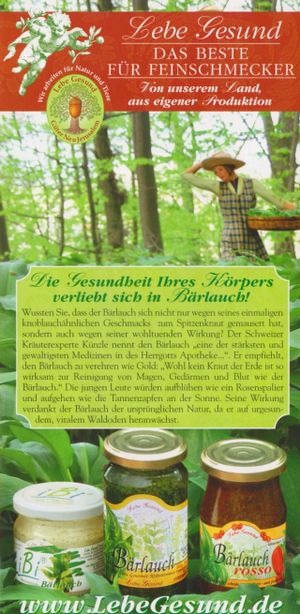 'Lebe Gesund', one of the many flyers. at Lebe Gesund in Mannheim