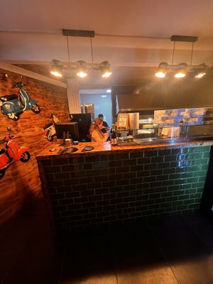 Inside  at Art Pizza in Nazare