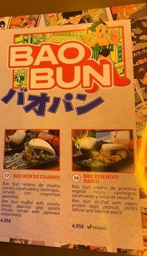 Baos veganos  at Ramen Shifu in Getafe