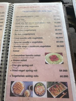 Menu  at Gạo Restaurant & Bar Coffee in Ninh Binh