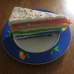 Regenbogen Torte 🌈 at Bäcker Kahl in Frankfurt