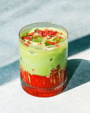 Iced Matcha Raspberry  at Spiral in Innsbruck