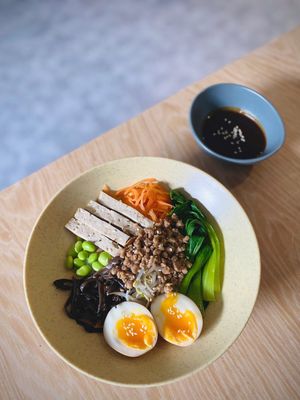 Vegetarian Korean Style Kimbab at Lim Veggie Bistro in Ho Chi Minh City