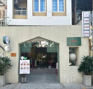 Our entrance at Lim Veggie Bistro in Ho Chi Minh City