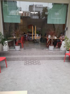 Outside at Lim Veggie Bistro in Ho Chi Minh City