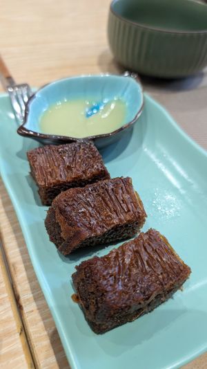Palm honeycomb cake at Lim Veggie Bistro in Ho Chi Minh City