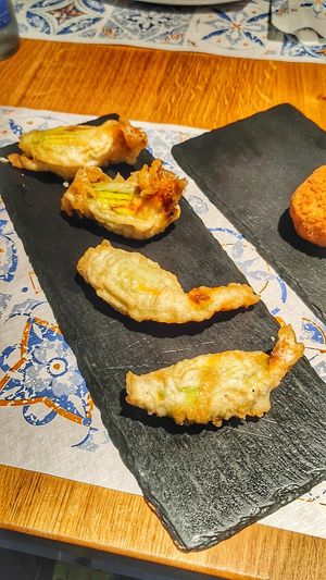 Fiori di zucca vegan at Impastili in Nola