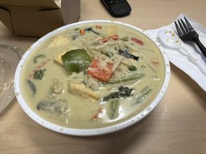 Green curry with tofu - perfection   at Chopp Chop in Orleans