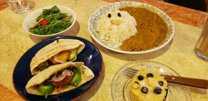 Curry Face!!😊 at Organic House Salute in Kyoto