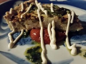 quiche at Organic House Salute in Kyoto