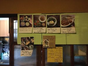 All vegan menu at Organic House Salute in Kyoto