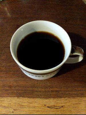 Grain coffee. at Organic House Salute in Kyoto