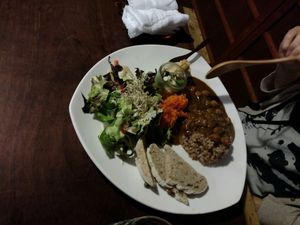 curry plate at Organic House Salute in Kyoto