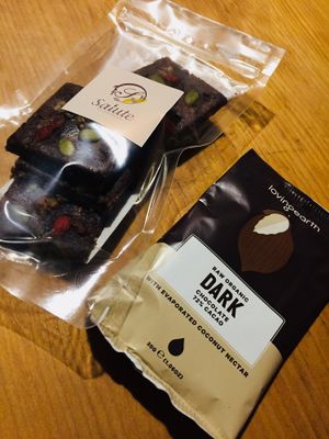 Chocolate to go ^.^ at Organic House Salute in Kyoto