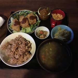 Vege lunch set at Organic House Salute in Kyoto