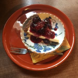 Nom nom nom. at Organic House Salute in Kyoto