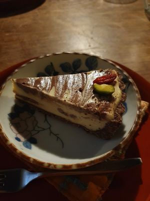 Vegan marble cake at Organic House Salute in Kyoto