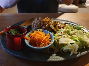 Curry set at Organic House Salute in Kyoto