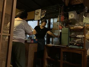 Counter  at Organic House Salute in Kyoto