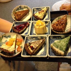 raw sweets selection at Organic House Salute in Kyoto