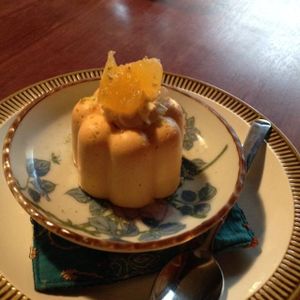 grapefruit creme. vegan and delicious  at Organic House Salute in Kyoto