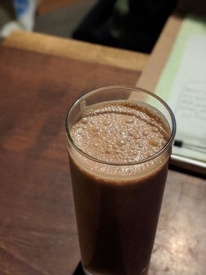 Raw cacao + cashew at Organic House Salute in Kyoto