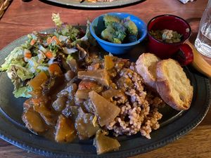 Curry lunch set at Organic House Salute in Kyoto