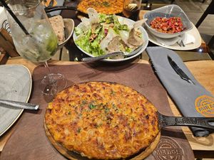 Baked beans, serbian salad, vegan salad at Mirage Restoran in Kraljevo