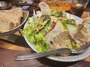 Vegan salad at Mirage Restoran in Kraljevo